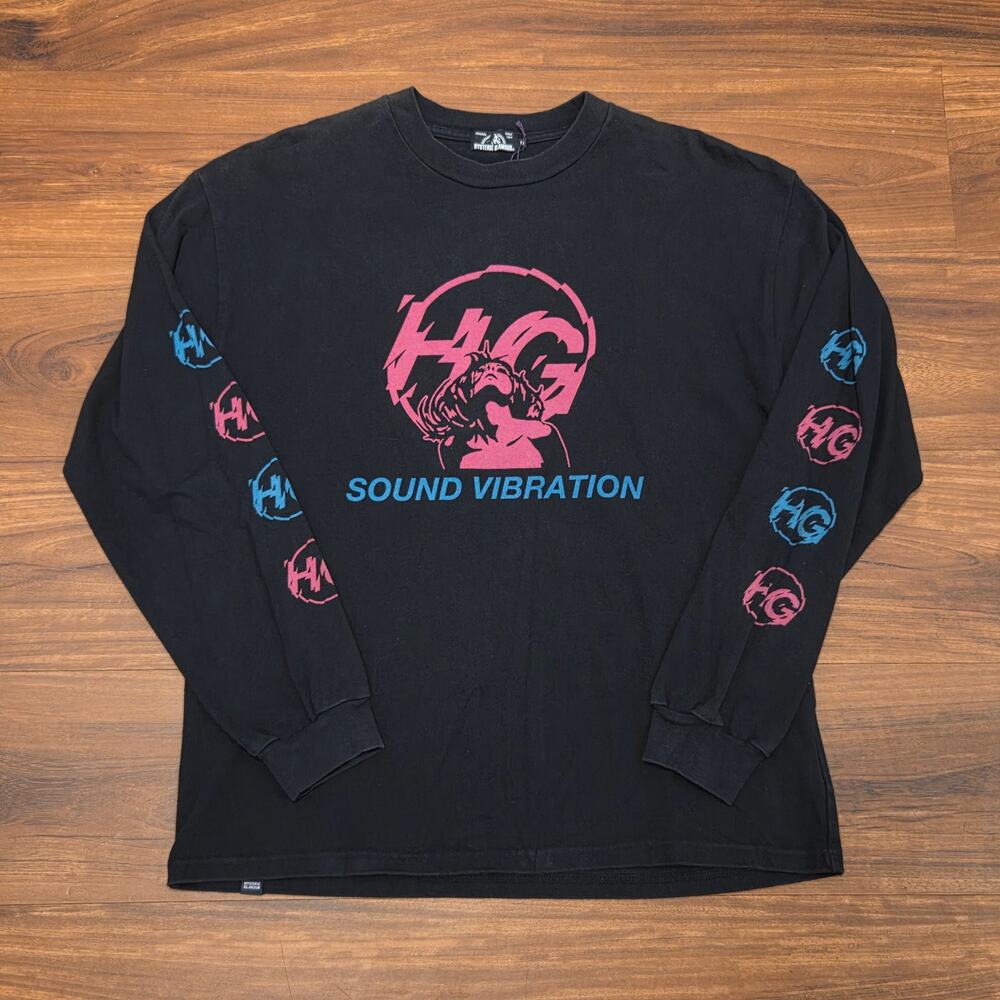 M Hysteric Glamour Tee L/S Sound Vibration BLACK PINK BLUE